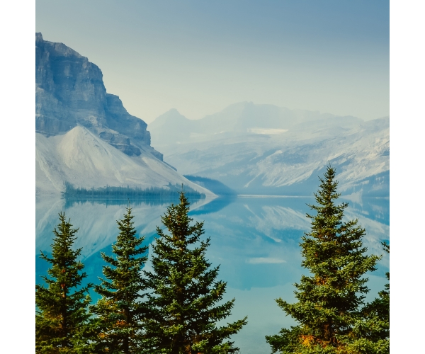 Fototapeta Góry Jezioro Drzewa na wymiar kolekcja PRESTIGE